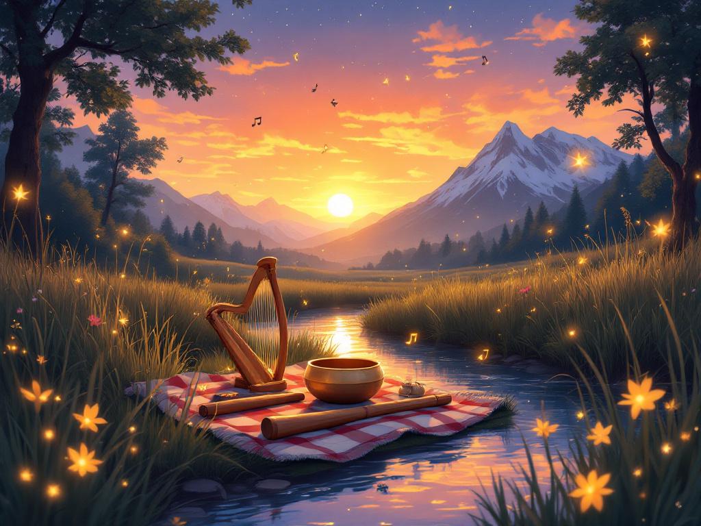 Sound of the wind in the foliage to relax